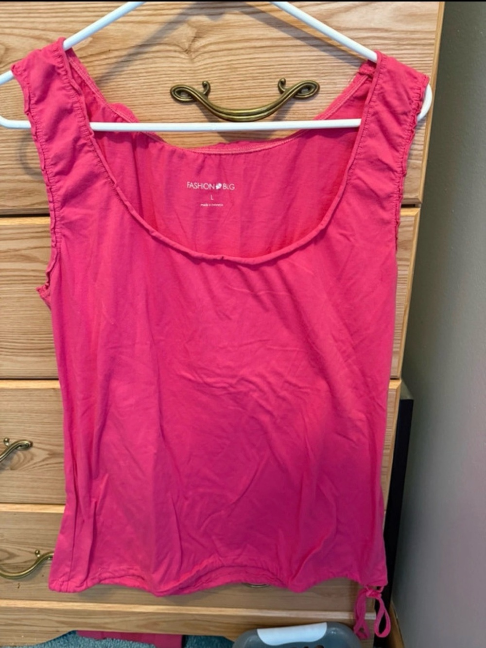 Fashion Bug Hot Pink Scoop Neck Sleeveless Tank
